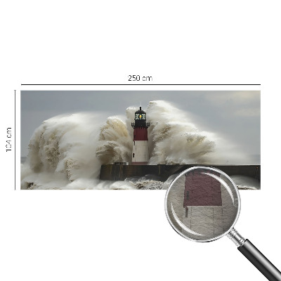 Mural decorativo con diseño de olas del mar
