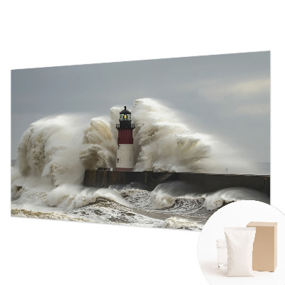 Mural decorativo con diseño de olas del mar