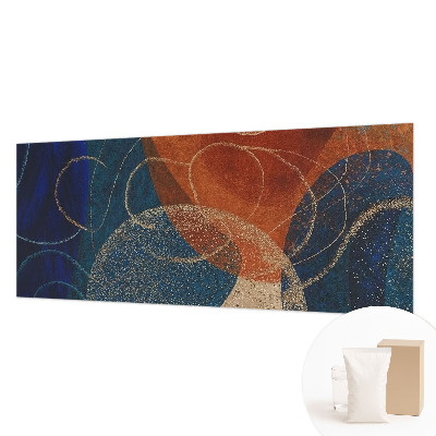 Papel mural texturado decorativo con formas coloridas