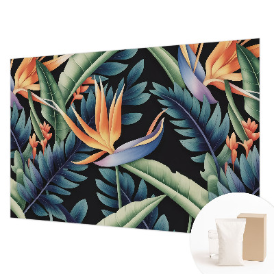 Mural de pared con estampado hermoso con el tema del paraíso
