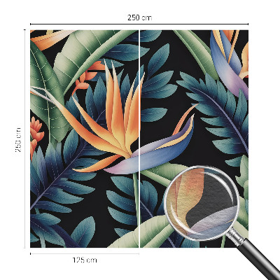 Mural de pared con estampado hermoso con el tema del paraíso
