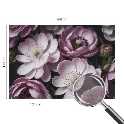 Papel mural con patrón decorativo con diseño de elegancia floral para interiores