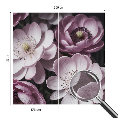 Papel mural con patrón decorativo con diseño de elegancia floral para interiores