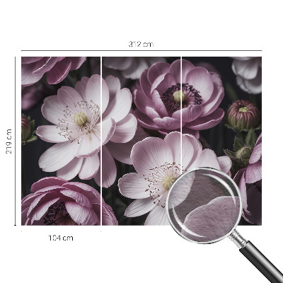 Papel mural con patrón decorativo con diseño de elegancia floral para interiores