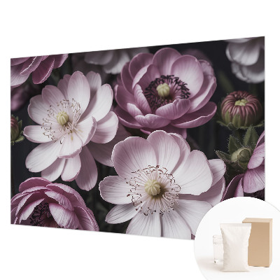 Papel mural con patrón decorativo con diseño de elegancia floral para interiores