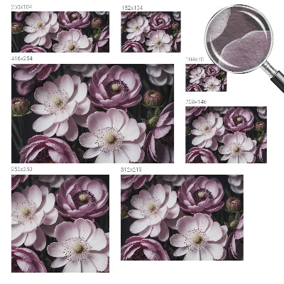 Papel mural con patrón decorativo con diseño de elegancia floral para interiores