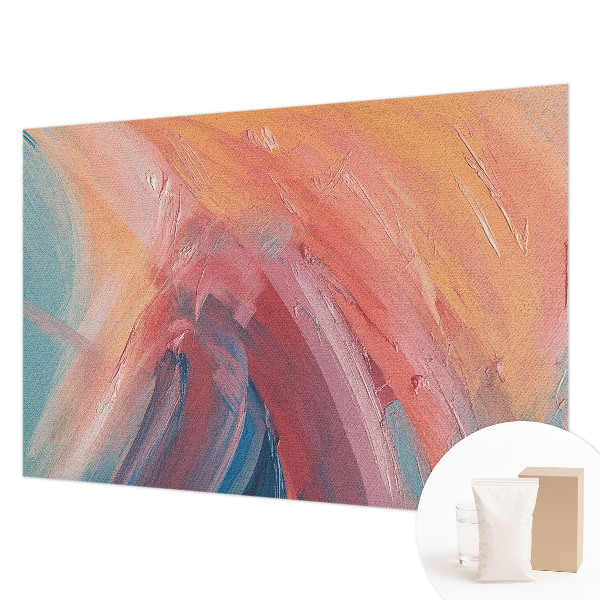 Mural decorativo con un diseño de explosiones coloridas