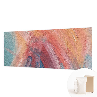 Mural decorativo con un diseño de explosiones coloridas