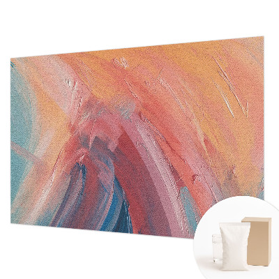 Mural decorativo con un diseño de explosiones coloridas
