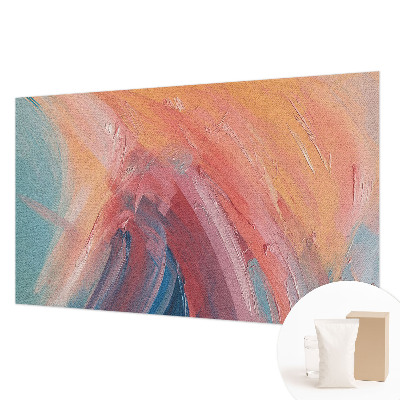 Mural decorativo con un diseño de explosiones coloridas
