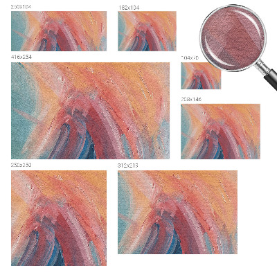Mural decorativo con un diseño de explosiones coloridas