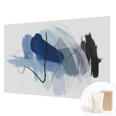 Mural de pared con estampado hermoso con abstracciones coloridas
