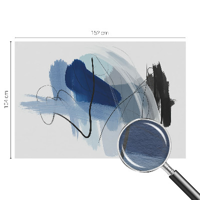 Mural de pared con estampado hermoso con abstracciones coloridas
