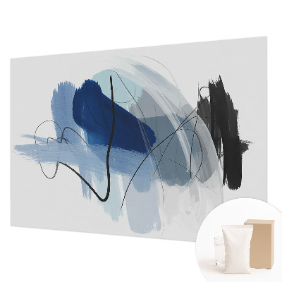 Mural de pared con estampado hermoso con abstracciones coloridas