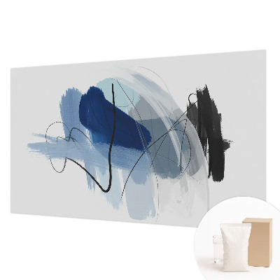 Mural de pared con estampado hermoso con abstracciones coloridas
