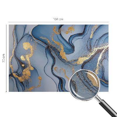 Papel mural texturado decorativo con diseño de olas azules