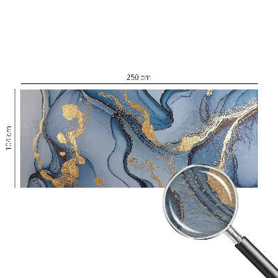Papel mural texturado decorativo con diseño de olas azules