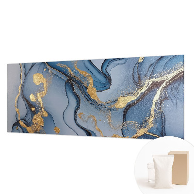 Papel mural texturado decorativo con diseño de olas azules
