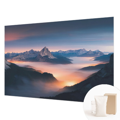 Fotomural decorativo para cabecero de cama con el diseño 'El sol naciente'