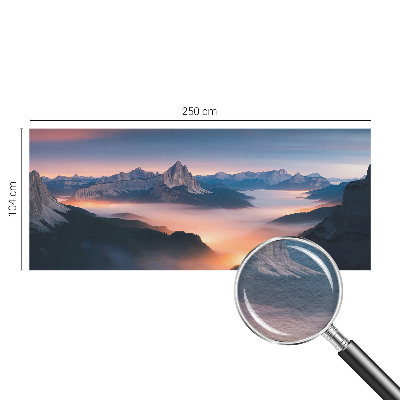 Fotomural decorativo para cabecero de cama con el diseño 'El sol naciente'