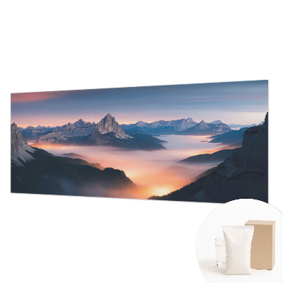 Fotomural decorativo para cabecero de cama con el diseño 'El sol naciente'