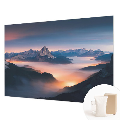 Fotomural decorativo para cabecero de cama con el diseño 'El sol naciente'