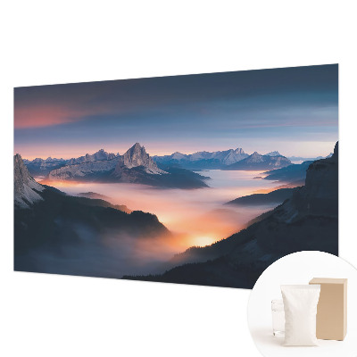 Fotomural decorativo para cabecero de cama con el diseño 'El sol naciente'