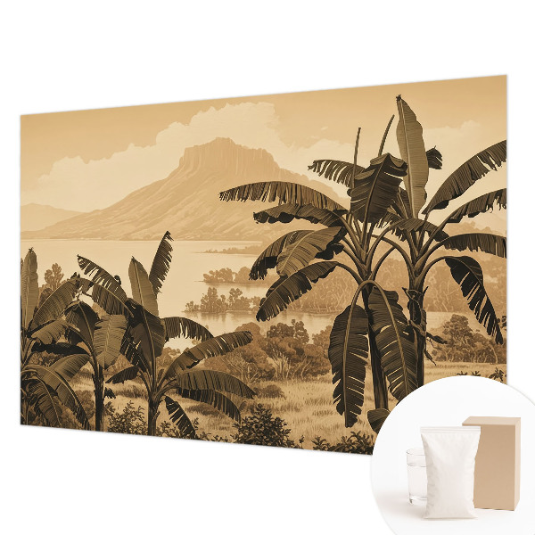Mural decorativo con motivo panorama tropical
