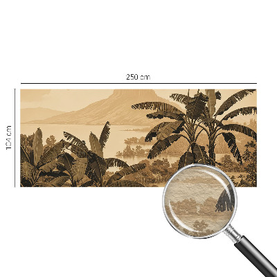 Mural decorativo con motivo panorama tropical