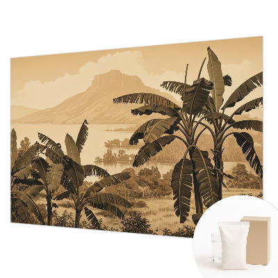 Mural decorativo con motivo panorama tropical