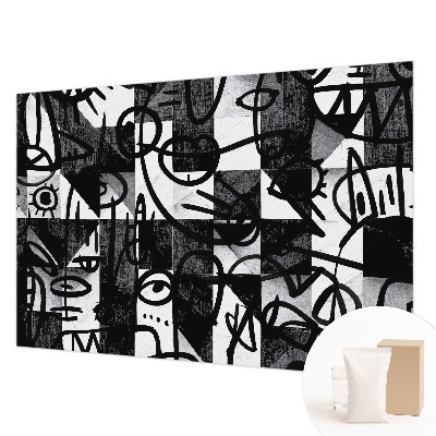 Mural decorativo con ilustración «Dibujando el caos»