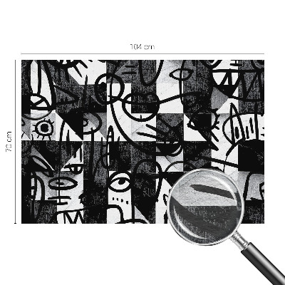 Mural decorativo con ilustración «Dibujando el caos»