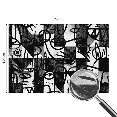 Mural decorativo con ilustración «Dibujando el caos»