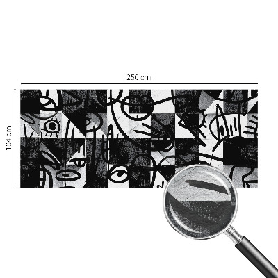 Mural decorativo con ilustración «Dibujando el caos»