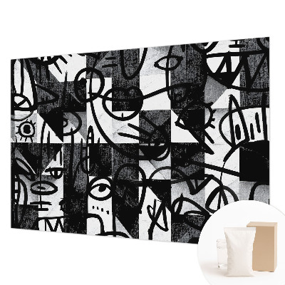 Mural decorativo con ilustración «Dibujando el caos»