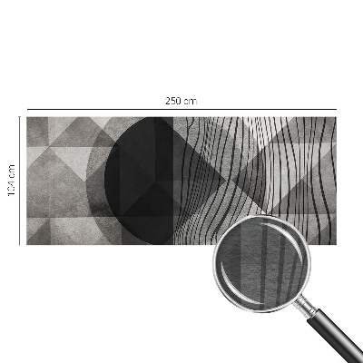 Mural de pared con estampado hermoso con formas abstractas