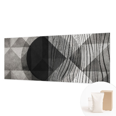 Mural de pared con estampado hermoso con formas abstractas