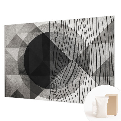 Mural de pared con estampado hermoso con formas abstractas