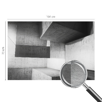 Fotomural decorativo para cabecero de cama con motivo de esculturas geométricas