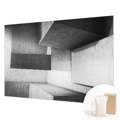 Fotomural decorativo para cabecero de cama con motivo de esculturas geométricas