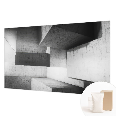 Fotomural decorativo para cabecero de cama con motivo de esculturas geométricas