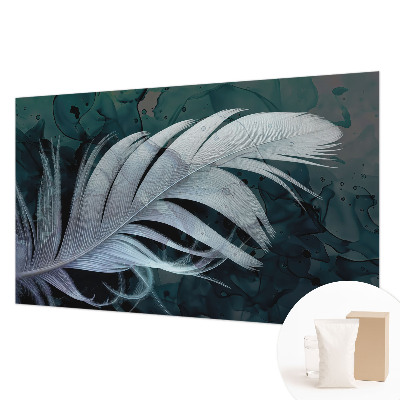 Papel mural texturado decorativo con diseño Pluma etérea