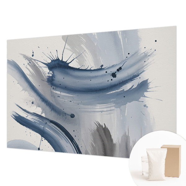 Fotomural decorativo para cabecero de cama con trazos artísticos