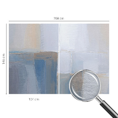 Mural decorativo con diseño de abstracción armónica