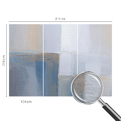 Mural decorativo con diseño de abstracción armónica
