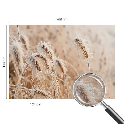 Fotomural decorativo para cabecero de cama con un paisaje invernal
