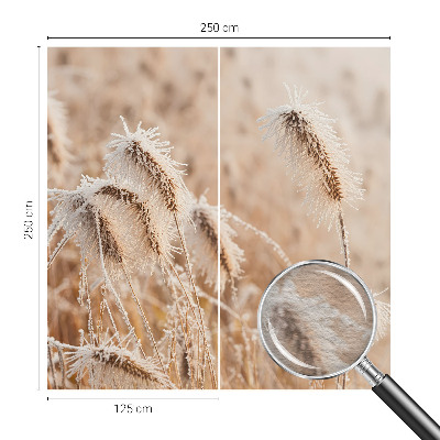 Fotomural decorativo para cabecero de cama con un paisaje invernal