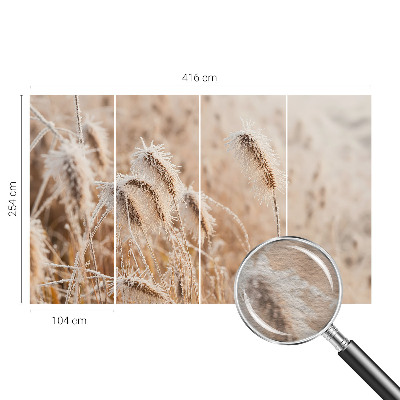 Fotomural decorativo para cabecero de cama con un paisaje invernal
