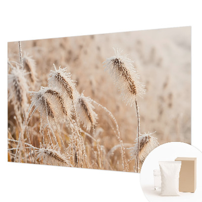 Fotomural decorativo para cabecero de cama con un paisaje invernal