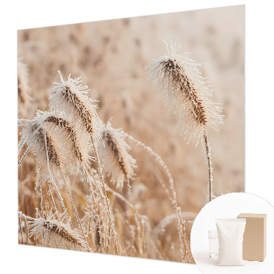 Fotomural decorativo para cabecero de cama con un paisaje invernal